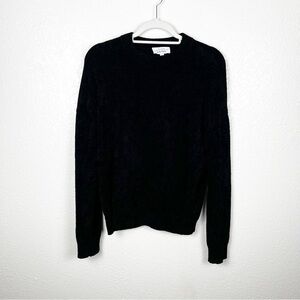 & Other Stories Black Soft Terry Crewneck Sweater Size Small